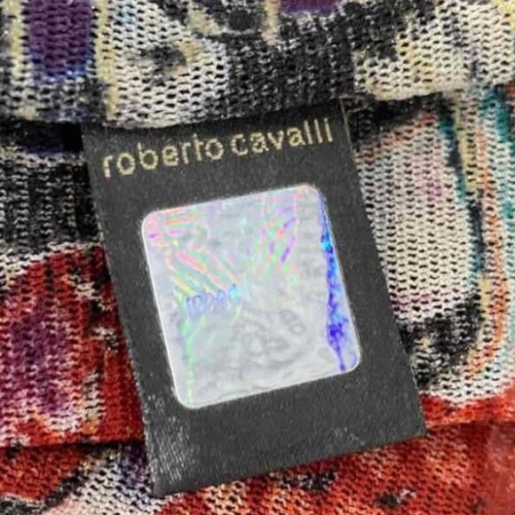 Just Cavalli Multicolor Printed Blouse – Long Sleeve, EUR 50 / US 14–16 - Picture 11 of 14